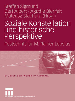 cover image of Soziale Konstellation und historische Perspektive